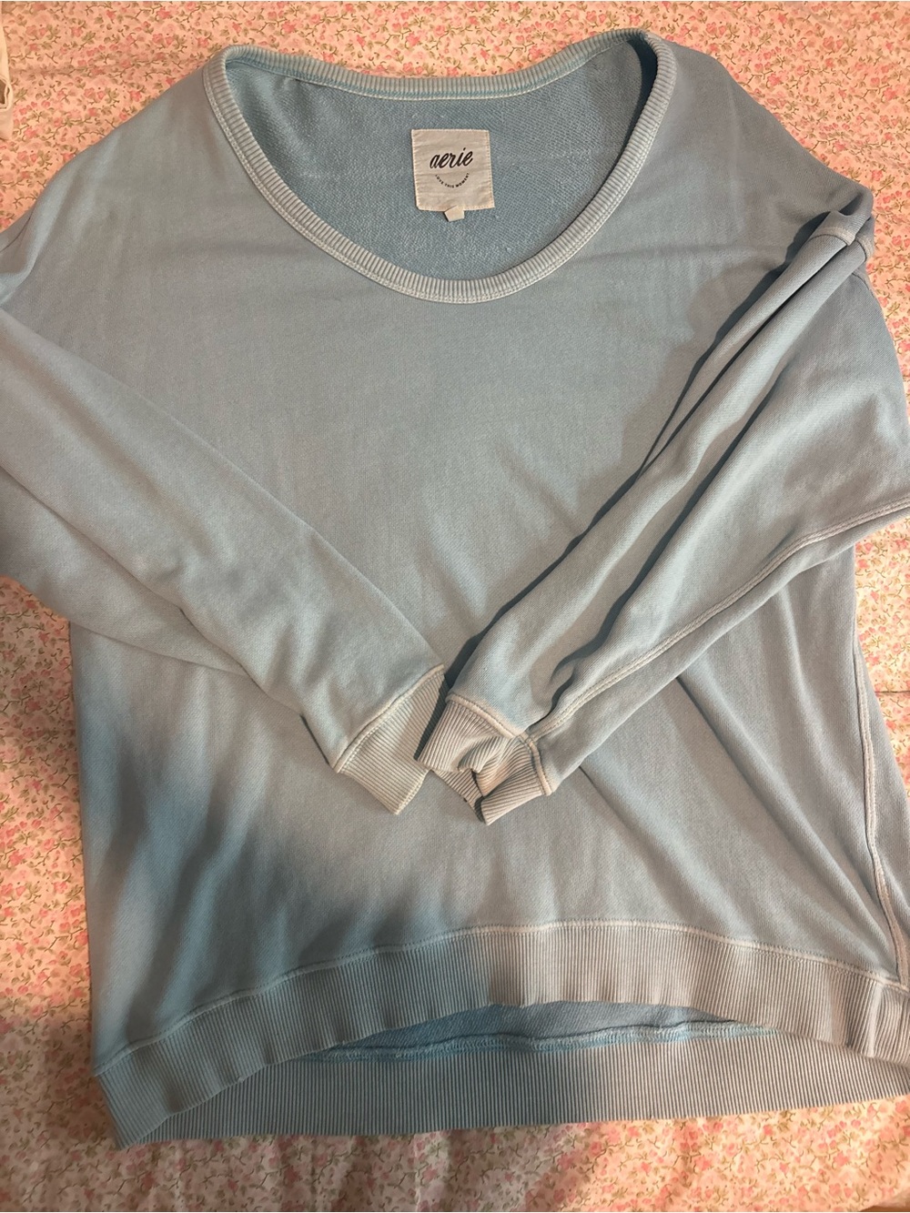 Aerie Bright Blue Crewneck Sweatshirt